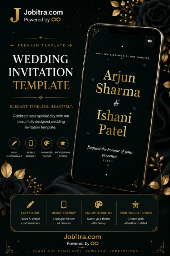 Emerald Noir Premium E-Card