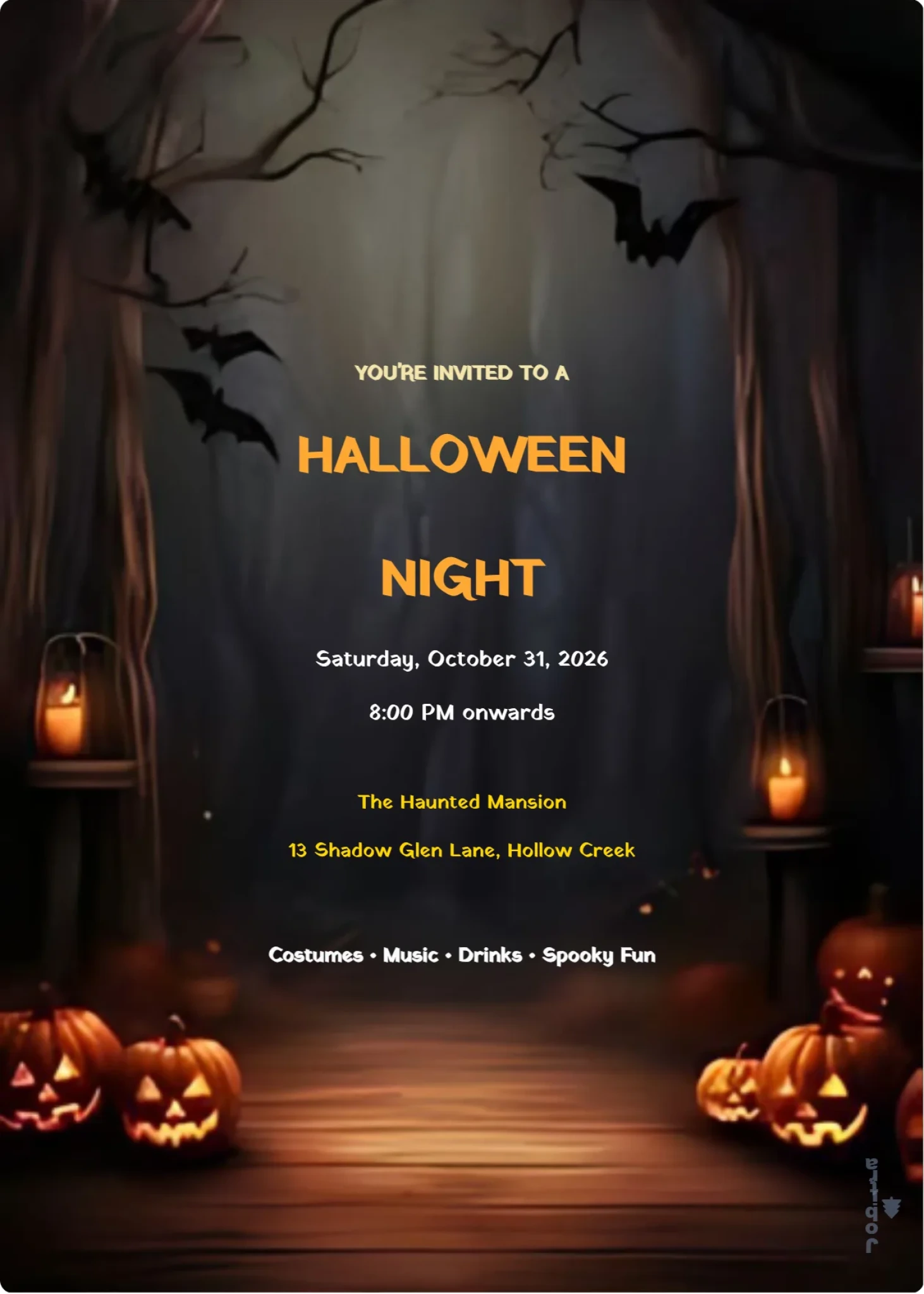Spooky Luxury Halloween Soiree