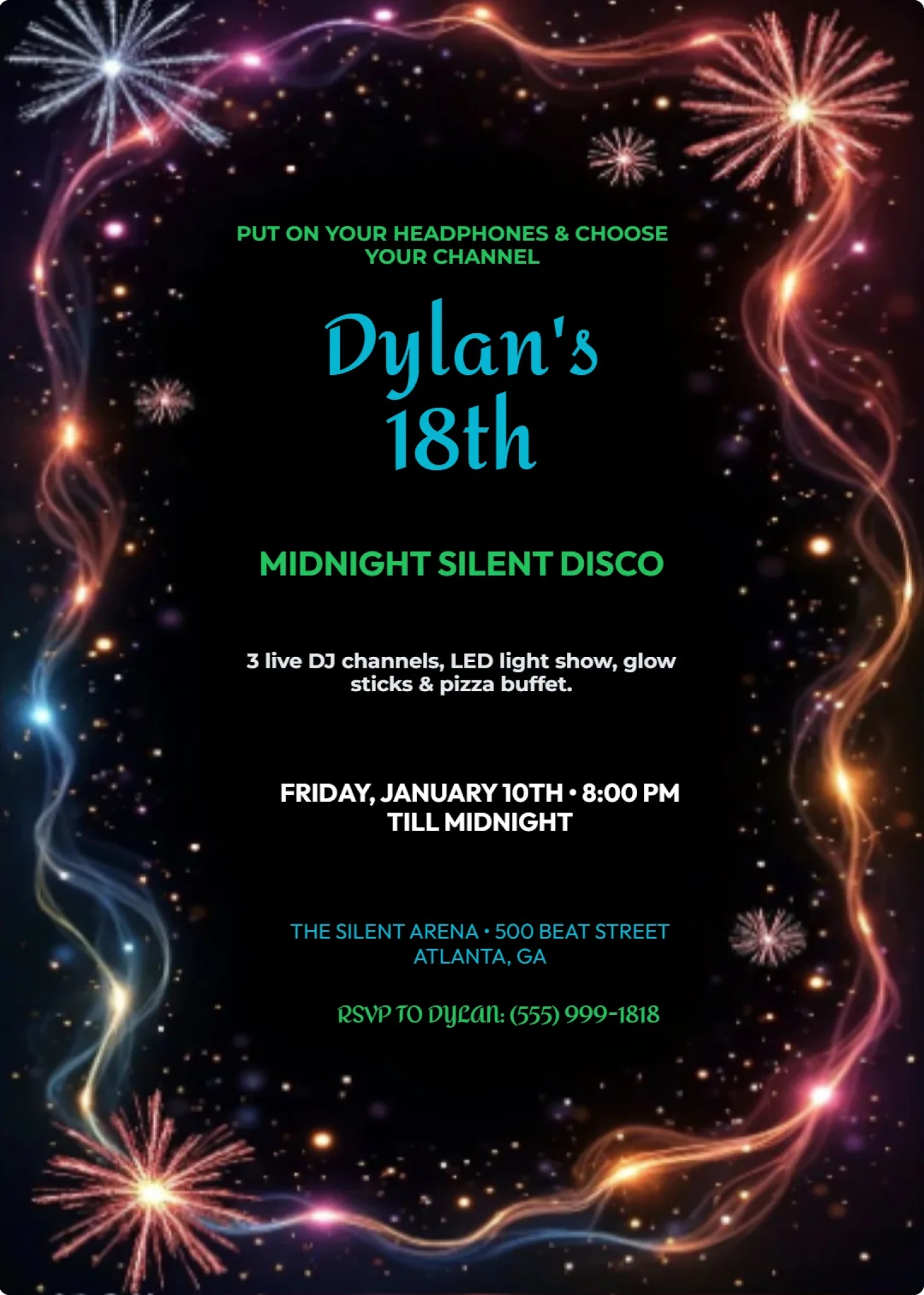 Midnight Silent Disco & Glow Sticks Rave