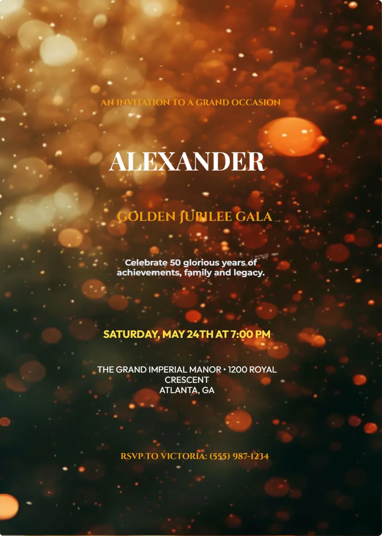 Royal Golden Crest Grand Birthday Gala