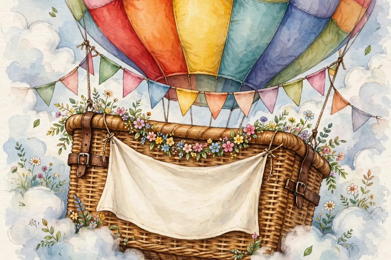 The birthday balloon basket