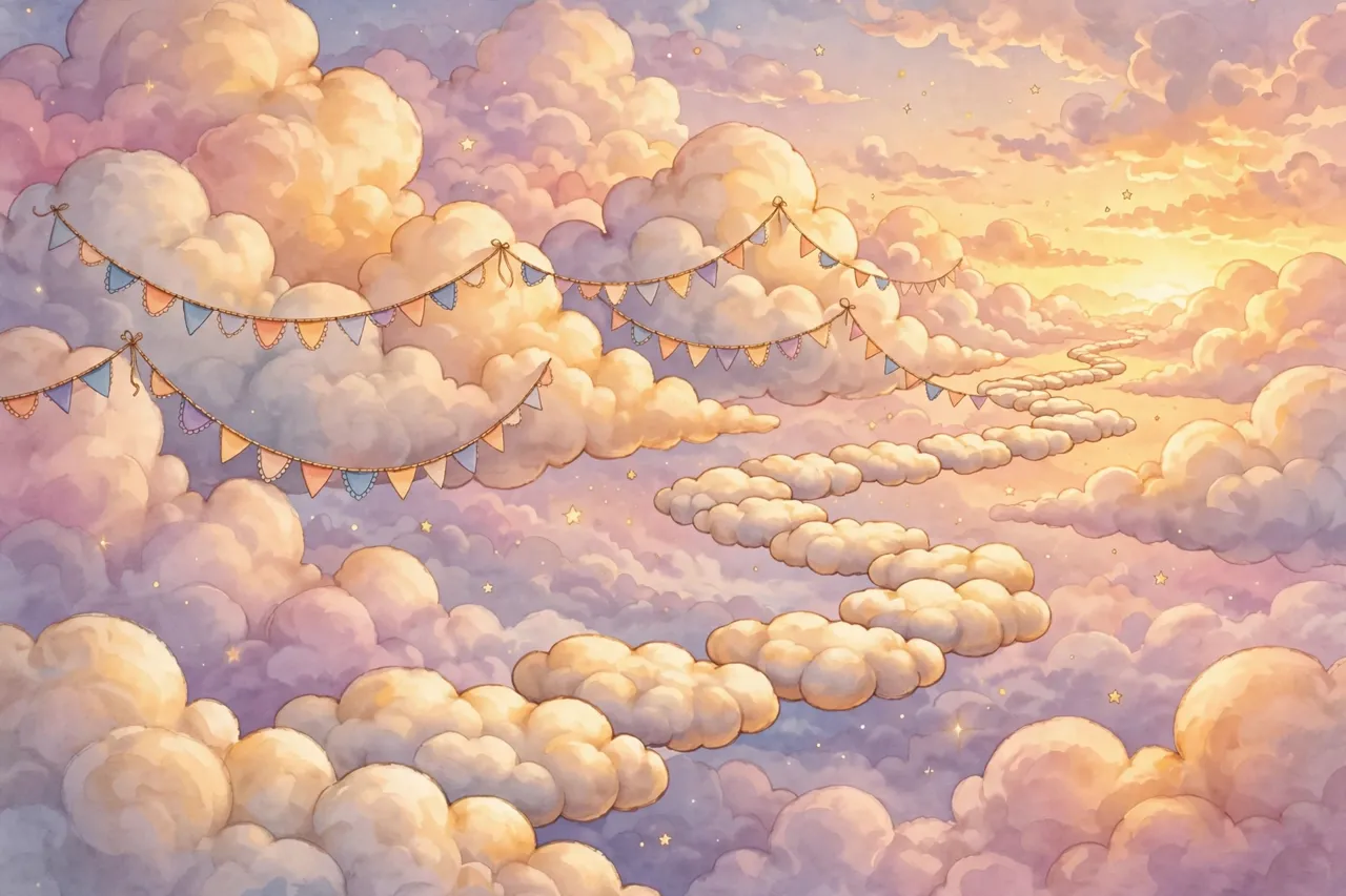 A path of clouds