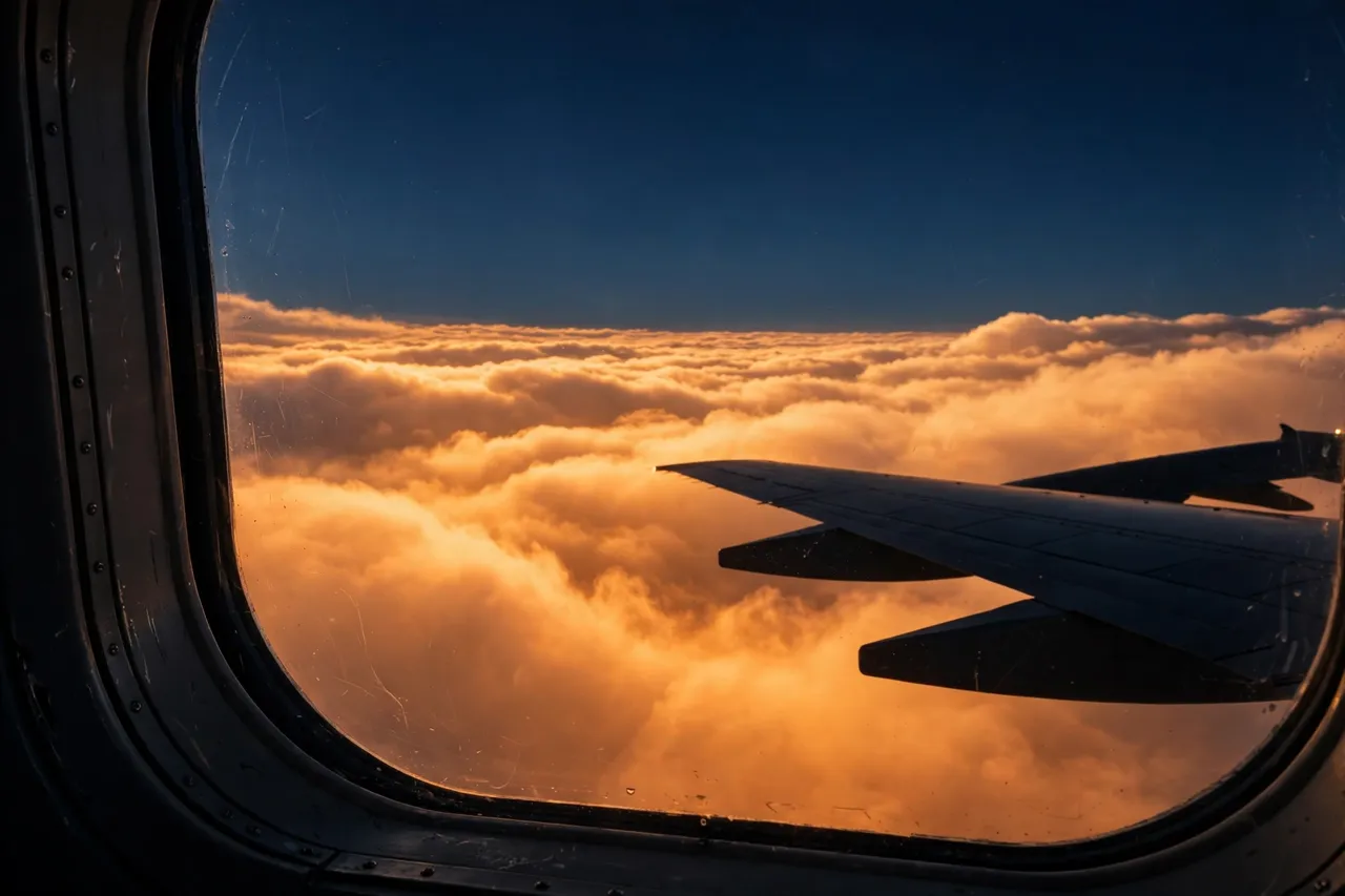 View from the wedding flight