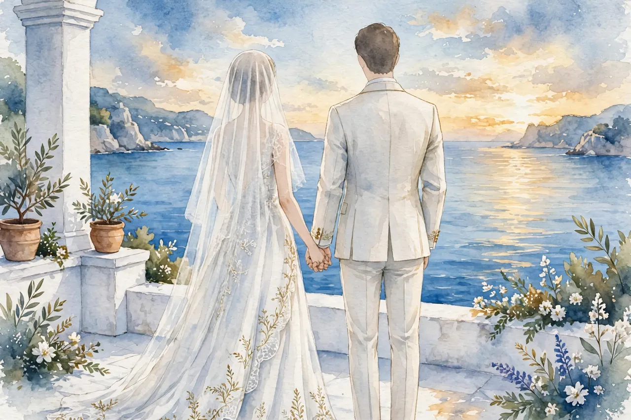 The couple on the terrace