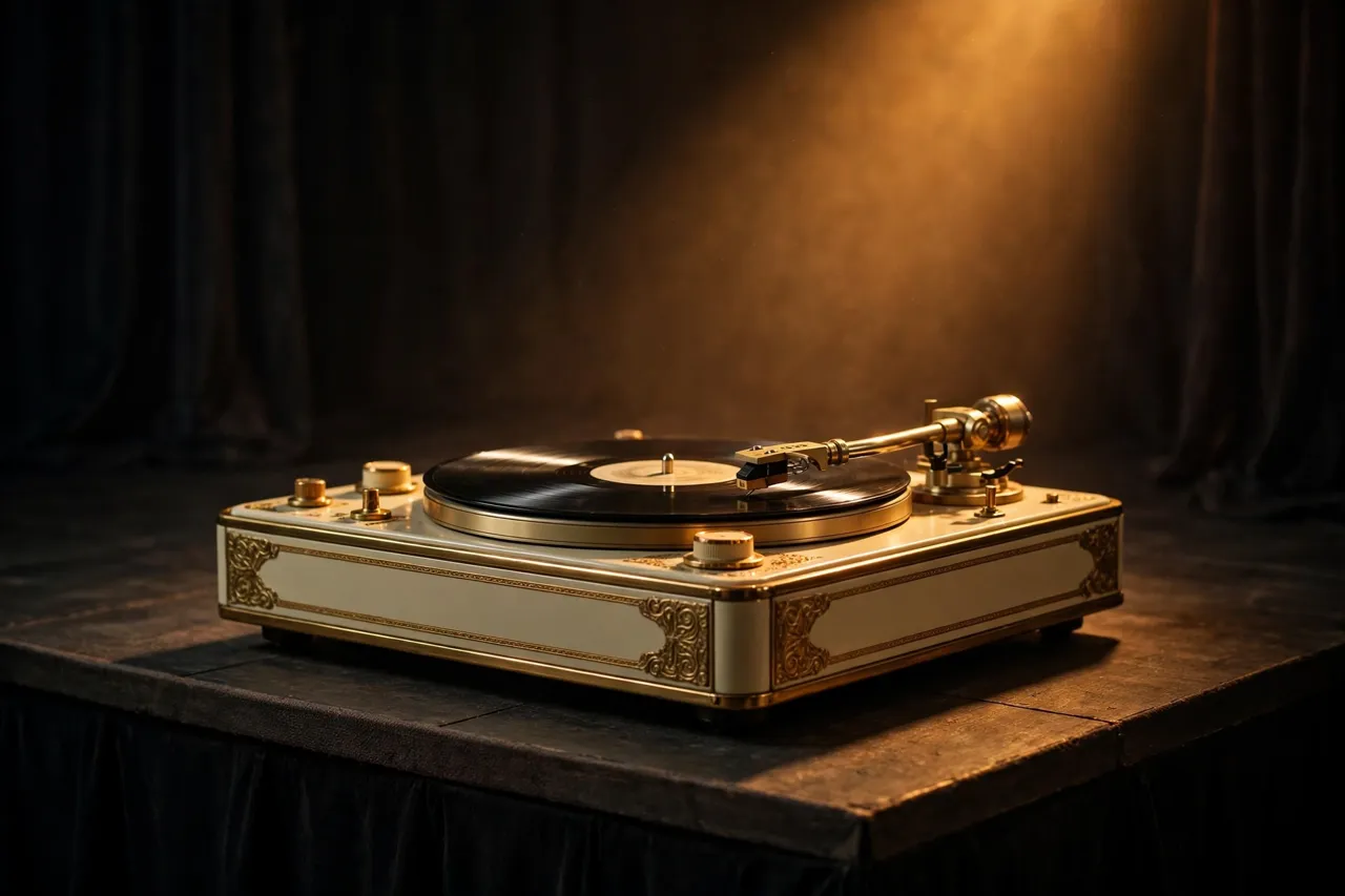 Vintage record player