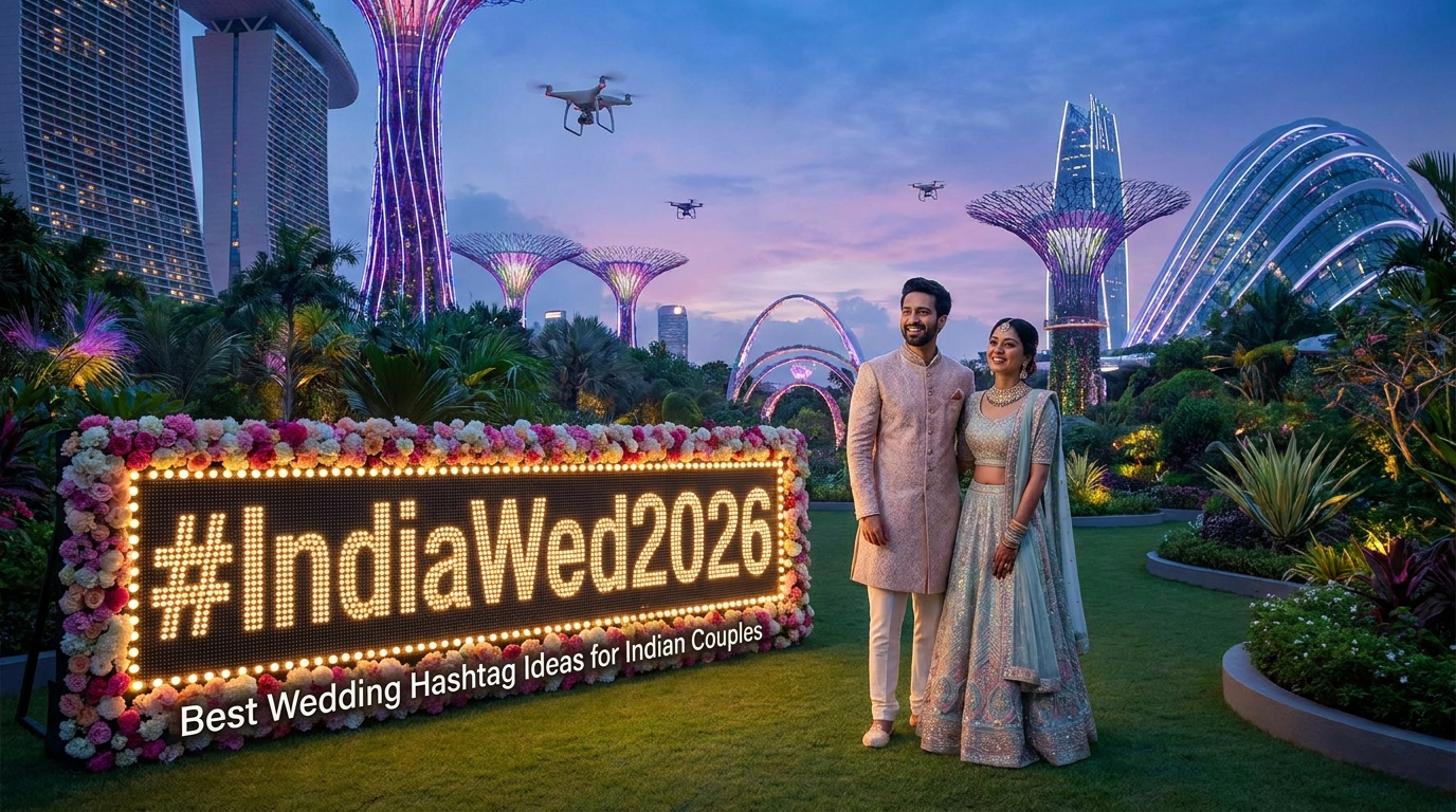 Best Wedding Hashtag Ideas for Indian Couples in 2026