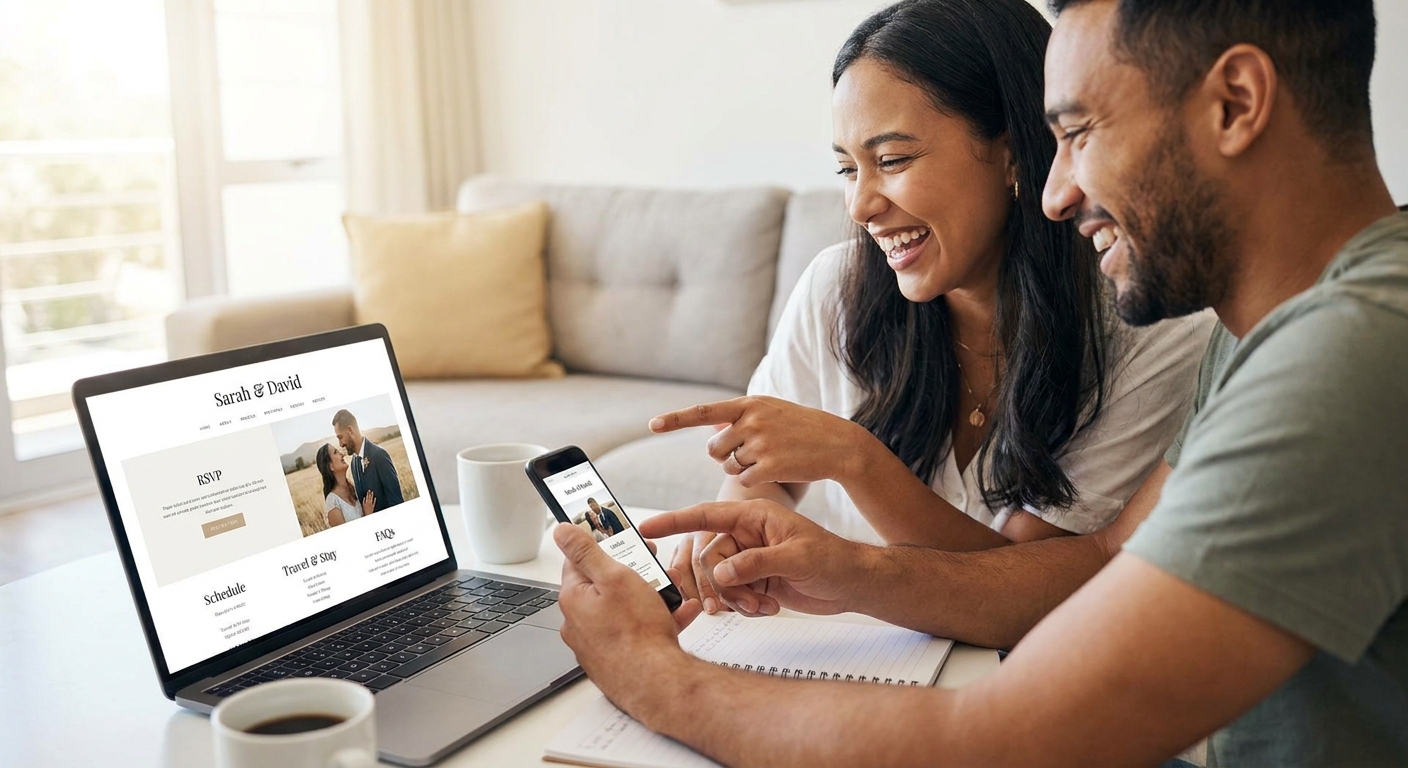 How to Create a Wedding Website That Guests Will Actually Use