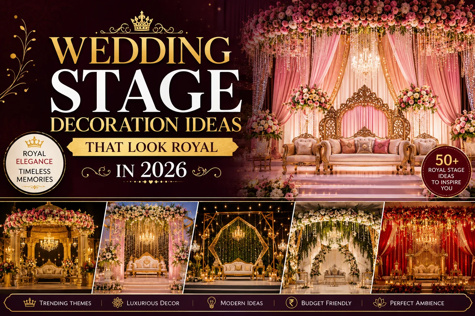 Wedding Stage Decoration Ideas That Look Royal in 2026