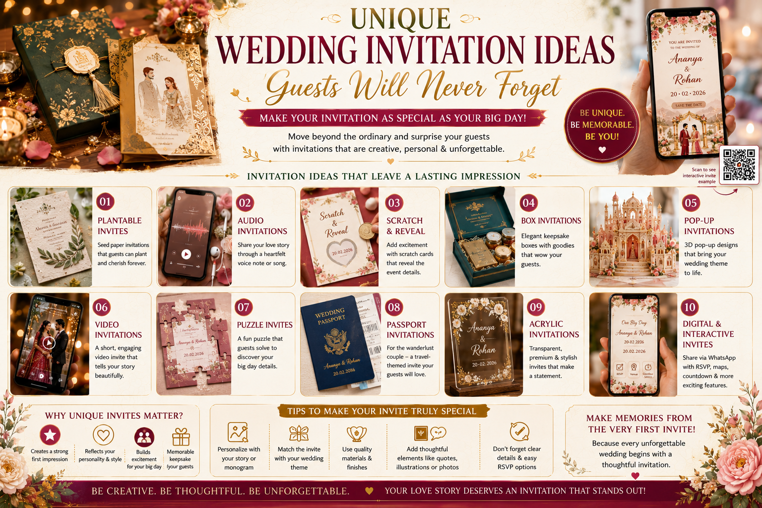 Unique Wedding Invitation Ideas Guests Will Never Forget