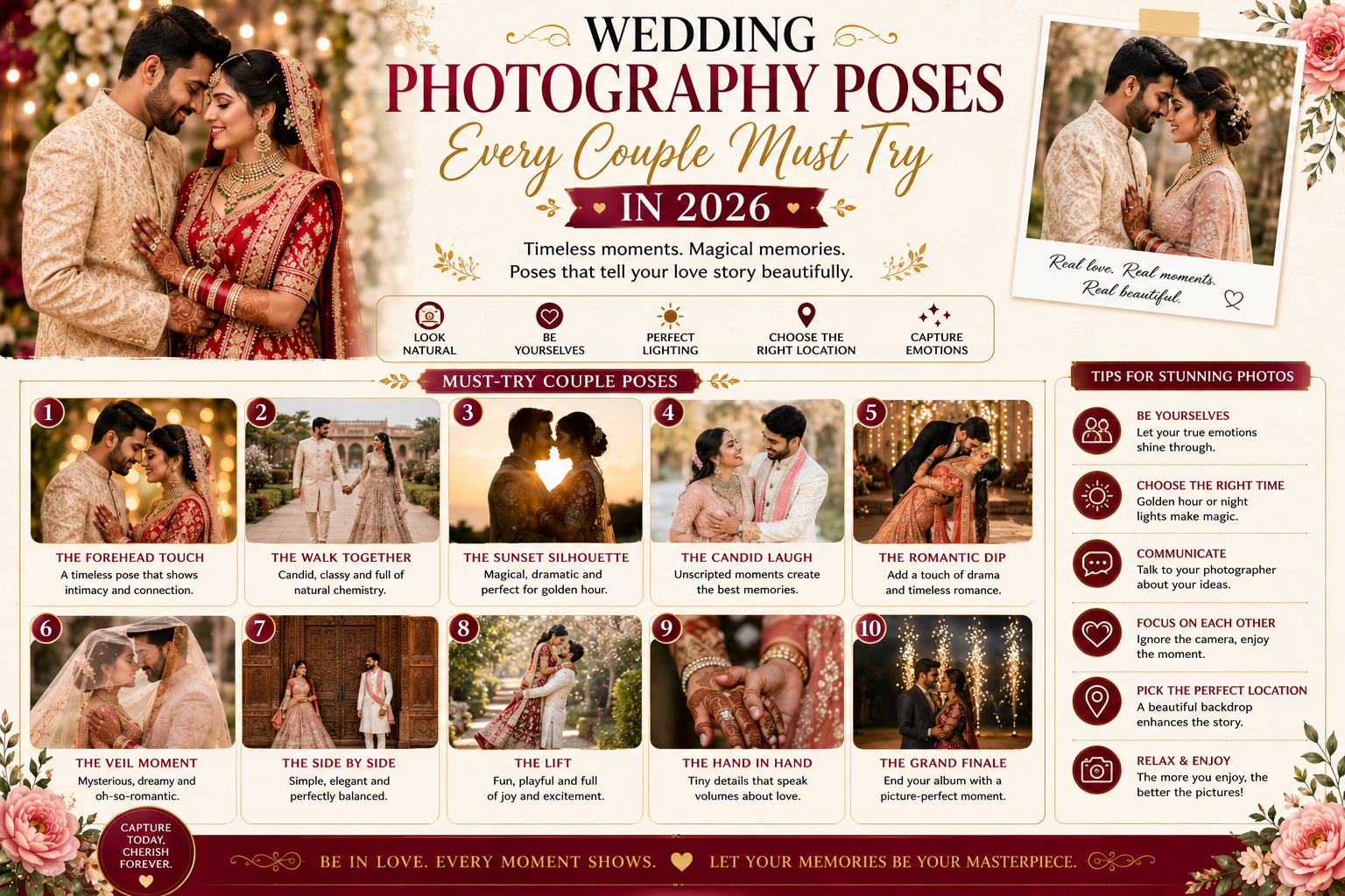 Wedding Photography Poses Every Couple Must Try in 2026